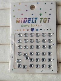 تصویر نگین چسبی مو وصورت کد 1 