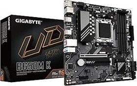 تصویر Gigabyte B650m K (AM5/ LGA 1718/ AMD/ B650/ Micro-ATX/ 5 ساله گارانتی/ DDR5/ 2x PCIE 4.0 M.2/ PCIE 4.0/ USB 3.2 Gen2 Type-C/ 2.5Gbe LAN/ مادربرد) GIGABYTE B650M K (AM5/ LGA 1718/ AMD/ B650/ Micro-ATX/ 5-Year Warranty/ DDR5/ 2X PCIe 4.0 M.2/ PCIe 4.0/ USB 3.2 Gen2 Type-C/ 2.5GbE LAN/Motherboard)