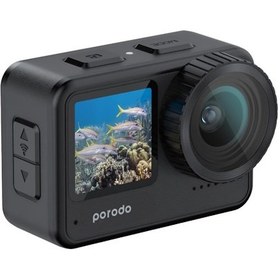 تصویر دوربین ورزشی پرودو مدل PD-5KACAM Porodo Waterproof 5K Action Camera with WiFi Support and Touch Screen PD-5KACAM