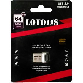 تصویر فلش مموری لوتوس مدل L806 ظرفیت 64 گیگابایت ا Lotous L806 Flash Memory USB 2.0 64GB Lotous L806 Flash Memory USB 2.0 64GB