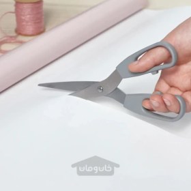 تصویر قیچی ست 2 عددی استیل ضد زنگ خاکستری/خاکستری فیروزه ای ایکیا مدل IKEA SVÄRDFISK IKEA SVÄRDFISK Scissors set of 2 stainless steel grey/grey-turquoise