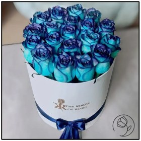 تصویر باکس گل رز آبی 