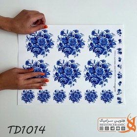 تصویر TD1014 ترانسفر گل کبالتی 