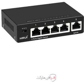 تصویر HR-SWG1050 سوییچ اچ آر یو آی HR901-AF-821GNS 8-port PoE HR switch