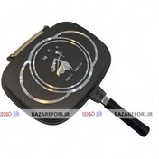 تصویر تابه ماهی دو طرفه مستطیل رژیمی برند عروس - بازار فوری Arous Bra​nd Rectangular Double-Sided Fish Pan