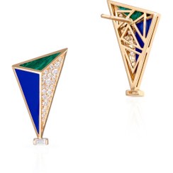 تصویر گوشواره هرم pyramid earing