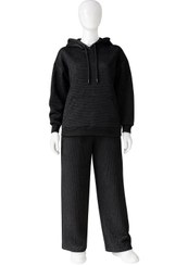 تصویر هودی و شلوار فیتیله ای 