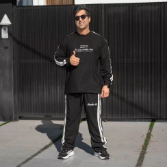 تصویر ست تیشرت و شلوار مردانه گلدوزی کد 28137 Men's T-shirt and pants set