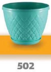 تصویر گلدان پلاستیکی نگین۵۰۲ ۳۶عددی 