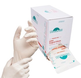 تصویر دستکش جراحی سایز 7 Novasoft Latex Surgical Gloves Size 7