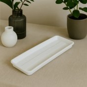 تصویر زیرگلدانی مستطیلی پلاستیکی گل آذین – کد 603 (طول 33 سانتی‌متر) 