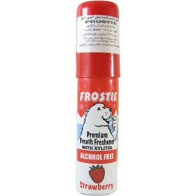 تصویر اسپری خوشبو کننده دهان توت فرنگی فروستی حجم 20 میل اورجینال ا Strawberry Premium Breath Freshener Frostie 20 ML Strawberry Premium Breath Freshener Frostie 20 ML