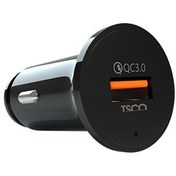 تصویر شارژر فندکی تسکو مدل TCG34 ظرفیت ۱۸ وات با کابل تایپ سی 