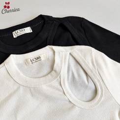 تصویر بلوز یقه گرد اشکی سفید و مشکی 