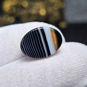 تصویر نگین سنگ اونیکس سلیمانی معدنی کد : 34759 