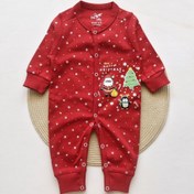 تصویر سرهمی طرح کریسمس قرمز پنتی بیبی 