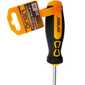 تصویر پیچ گوشتی دو سو ۱۵۰*۶ دسته لاستیکی 68206 DINGQI 