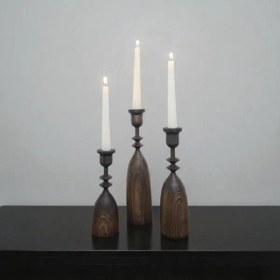 تصویر جاشمعی چوبی کد 120 