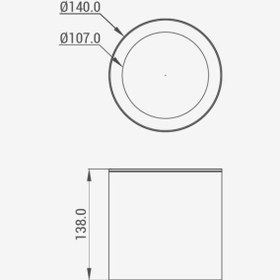 تصویر چراغ سقفى روکار شعاع مدل SH-ML4022-20W Shoa SH-ML4022-20W Ceiling Lights