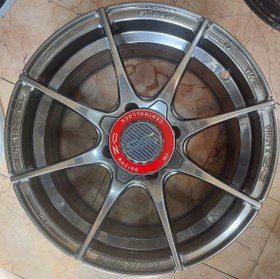 تصویر رینگ اسپرت سایز ۱۵ (۱۰۸×۴) دودی Oz Formula Sport wheel size 15" (4×108) HB Oz formula