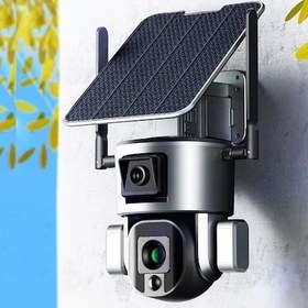 تصویر دوربین بیسیم خورشیدی سیم کارتی 4K مدل Y5 Y5 4K solar wireless camera with SIM card