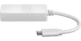 تصویر مبدل USB-C به پورت گیگابایت اترنت دی لینک DUB-E130 