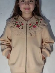 تصویر سویشرت دخترانه طرح گلچین 