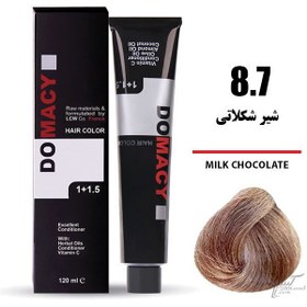 تصویر رنگ مو دوماسی سری شکلاتی CHOCOLATE - 4.7 قهوه ای شکلاتی متوسط 