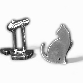 تصویر دکمه سردست گربه 