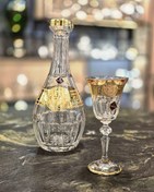 تصویر سرویس پذیرایی ۱۲ نفره کریستال طلاکوب – برند ورساچه (Versace) 