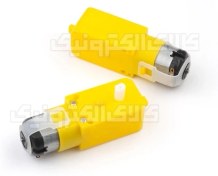 تصویر موتور گیربکس دو محوره زرد 1:48 