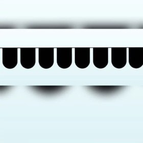 تصویر 10 عدد ریسه پرچمی مشکی 