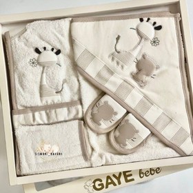 تصویر ست ۵ تیکه حوله گایه به به 