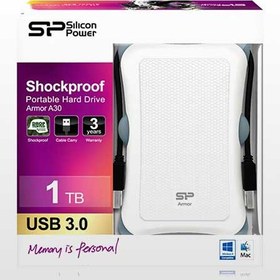 تصویر حافظه اچ دی دی اکسترنال سیلیکون پاور مدل Armor A30 ظرفیت 2 ترابایت SiliconPower Armor A30 2TB External HDD