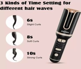 تصویر فرکننده مو شارژی اتوماتیک شیائومی Xiaomi Enchen E4 Cordless Auto Hair Curler 35W 