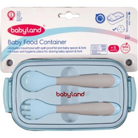 تصویر ظرف غذا خوری کودک بی بی لند کد 217 Baby land baby food container code 217