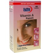 تصویر قرص ویتامین A بسته 60 عددی یوروویتال ا Eurho Vita Vitamin A Eurho Vita Vitamin A