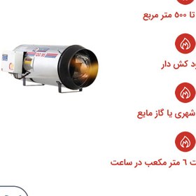 تصویر جت هیتر گازی نیرو تهویه البرز مدل 125-QG 