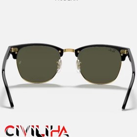 تصویر عینک آفتابی مردانه سبز برند ray ban RB3016 W0365 CLUBMASTER CLASSI Rb3016 W0365 Clubmaster Unisex Güneş Gözlüğü