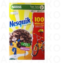 تصویر غلات صبحانه (کورن فلکس) شکلاتی نسکوئیک نستله 450 گرمی Nestle Nesquik 