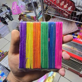 تصویر چوب بستنی باریک رنگی 