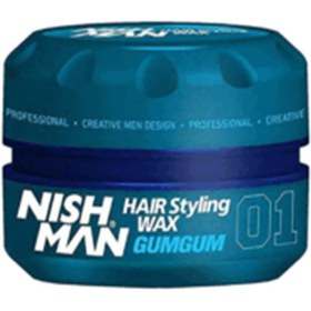 تصویر واکس مو نیشمن مدل گام گام شماره ۱ (nishman) - حجم 1۵۰ میل nishman gum gum Hair Wax