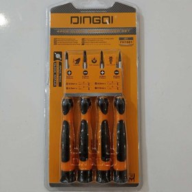 تصویر پیچ گوشتی ساعتی ۴ عددی دینگی 