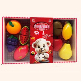 تصویر اسباب بازی میوه و سبزیجات مدل برشی 