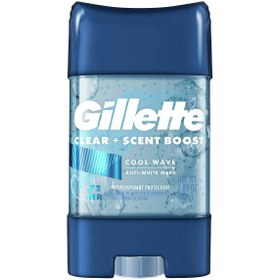 تصویر مام استیک ژله ای ضد تعریق مردانه ژیلت Gillette مدل Cool Wave حجم 80 گرم 