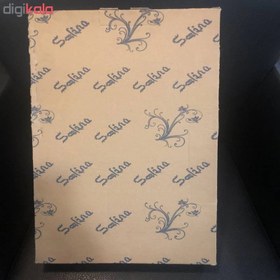 تصویر سینی پذیرایی استیل سلینا مدل برگ کد 9213 سایز بزرگ 