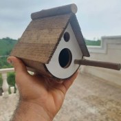 تصویر آشیانه پرنده چوبی دستساز کد18 