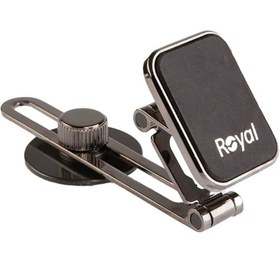 تصویر هلدر داشبوردی مگنتی Royal F52 Royal F52 Magnetic Universal Car Mobile Holder Mount 360° for Dashboards