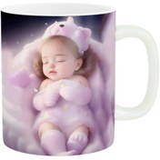 تصویر ماگ زیگورات مدل نوزاد زیبا کد 861 