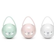 تصویر قاب پستانک طرح خرگوش صورتی سواوینکس Suavinex 